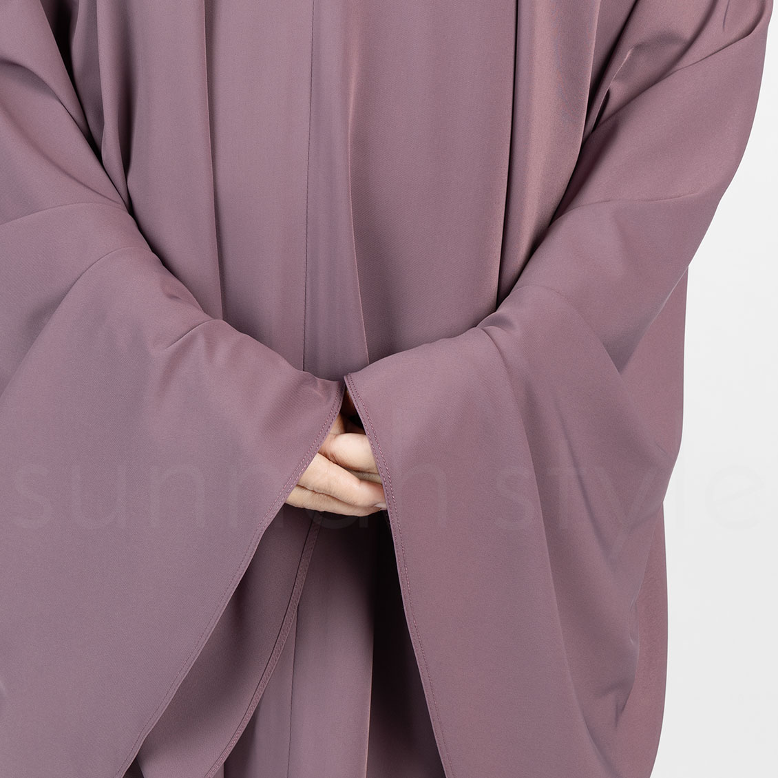 Sunnah Style Essentials Tie-Back Khimar Knee Length Mauve